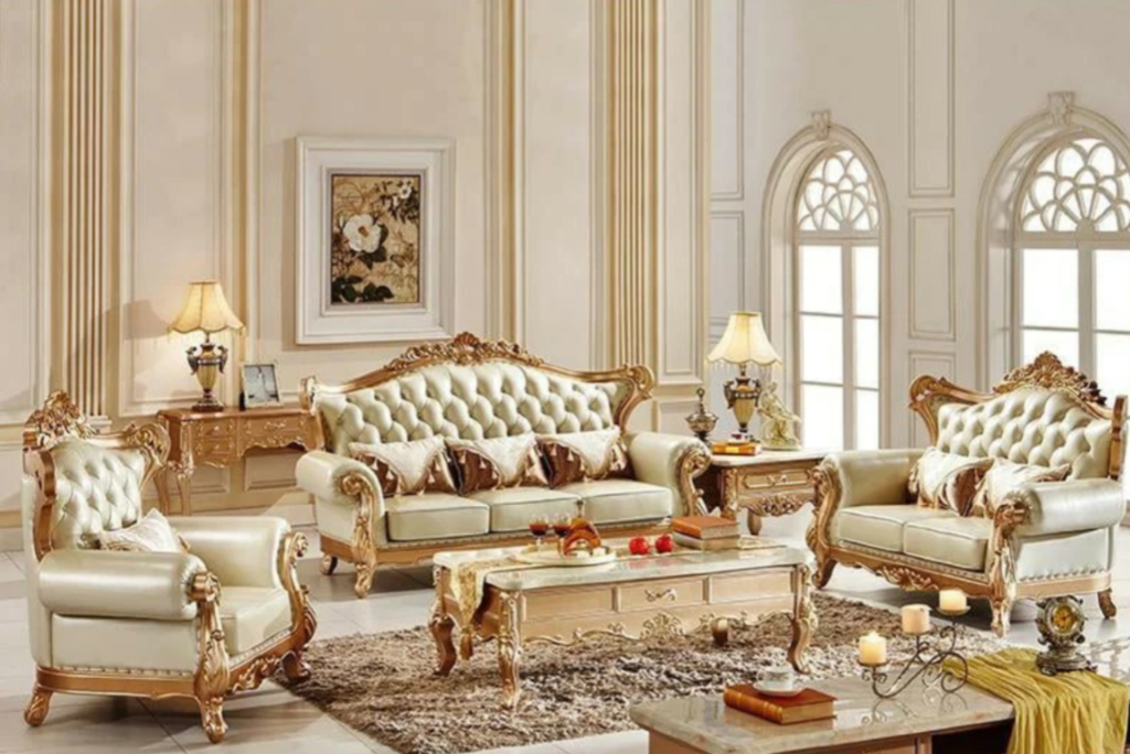 Sofa Tamu Mewah Luxury Desain Eropa JM-15