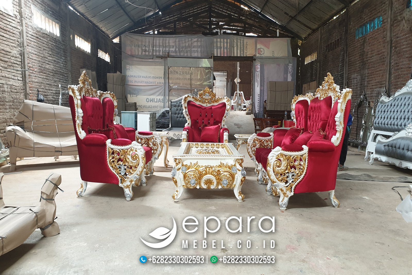 Model Set Sofa Bellagio New Ukir Emas Jepara JM-89