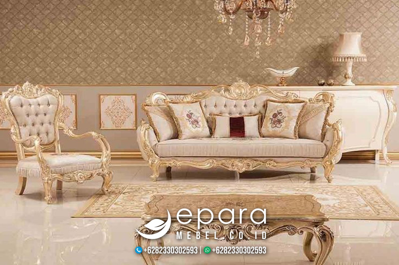Jual Sofa Mewah Model Klasik Turkey Ukiran JM-663