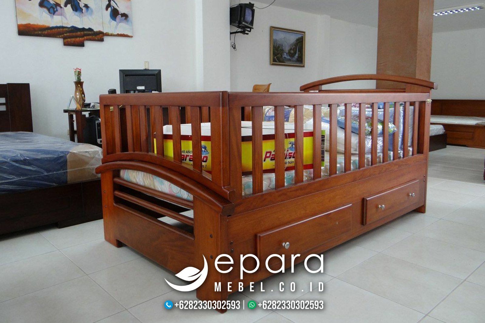 Set Baby Box Jati Model Minimalis Jepara Mewah JM-965