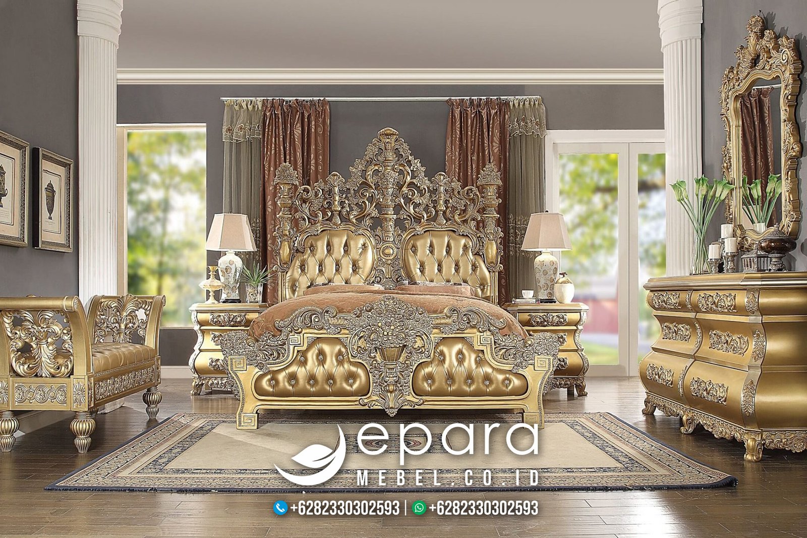 Kamar Set Jepara Mewah Klasik Luxury Kombinasi JM-836