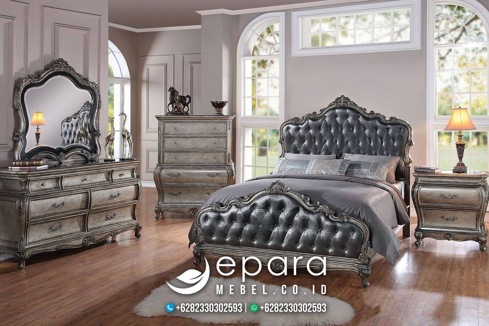 New Kamar Set Chantelle Klasik Gray Mewah JM-943