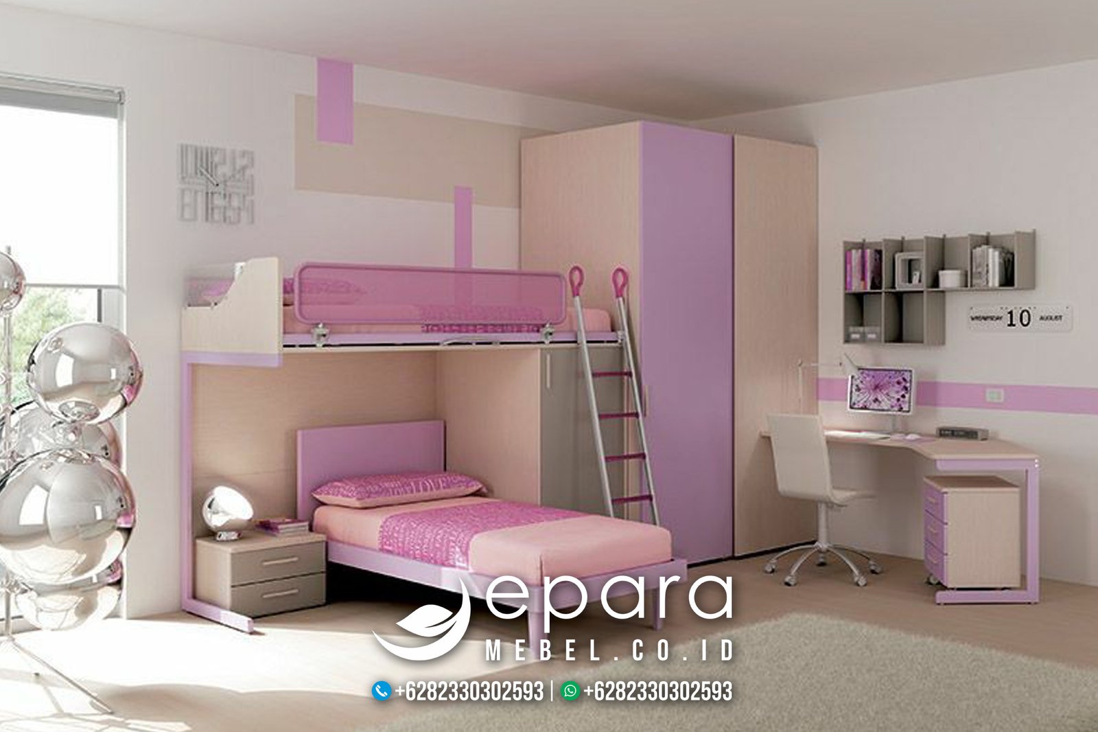 Kamar Tidur Anak Model Tingkat Modern Style JM-991