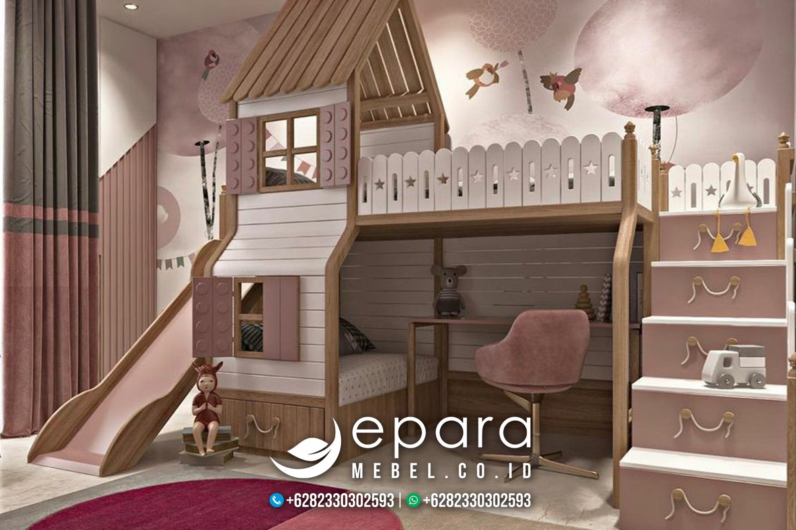 Dipan Anak Tingkat Model Rumah Prosotan JM-976