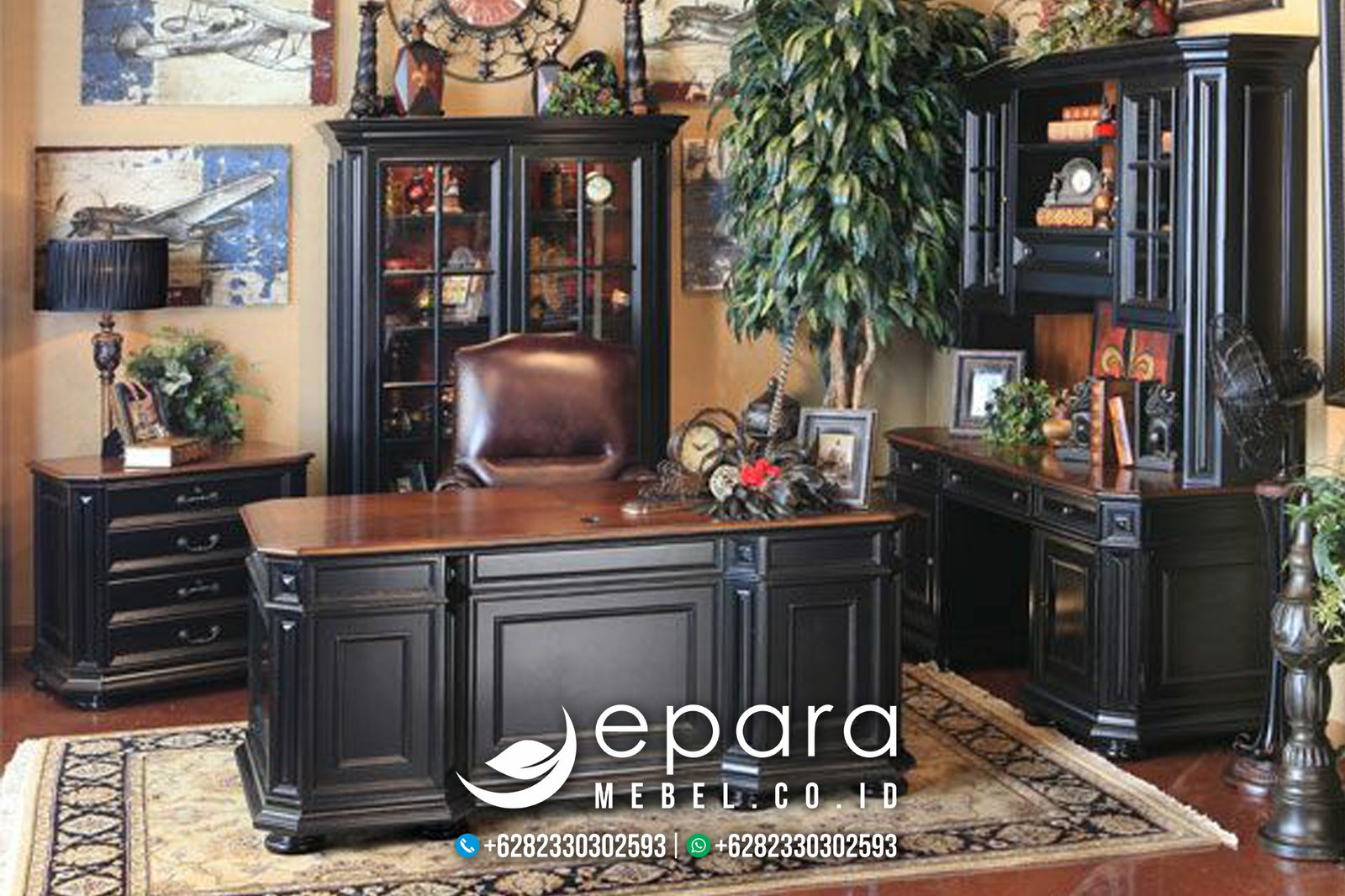 Jual Model Meja Kantor Jati Minimalis Jepara JM-889