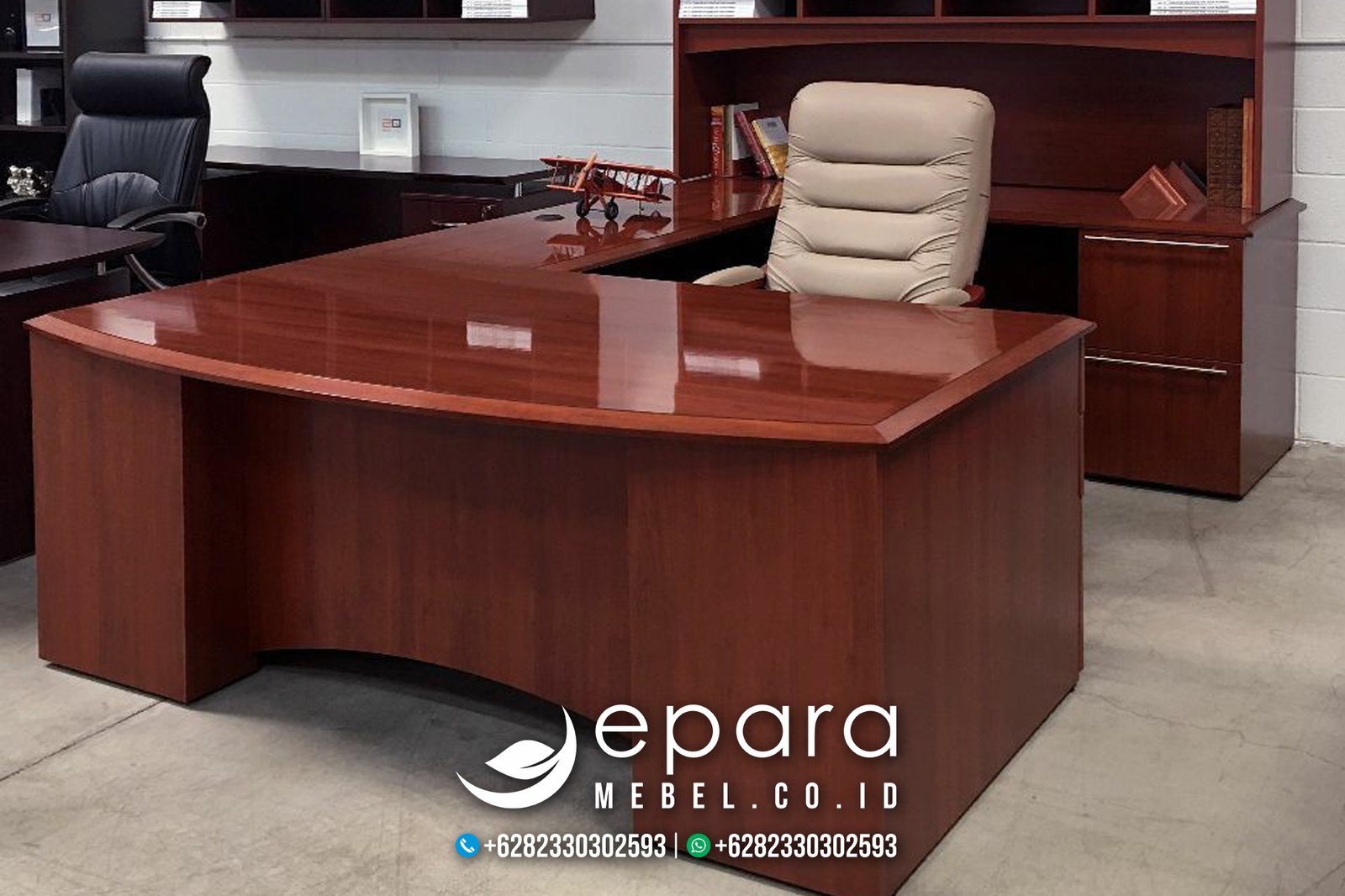 Set Kursi Meja Kantor Mewah Minimalis Jepara JM-880