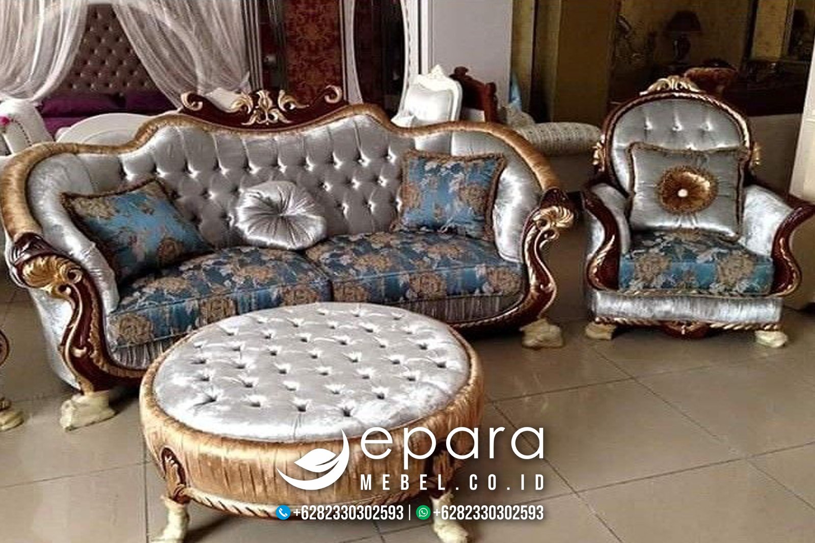Model Sofa Tamu Klasik Modern mewah Jepara JM-864