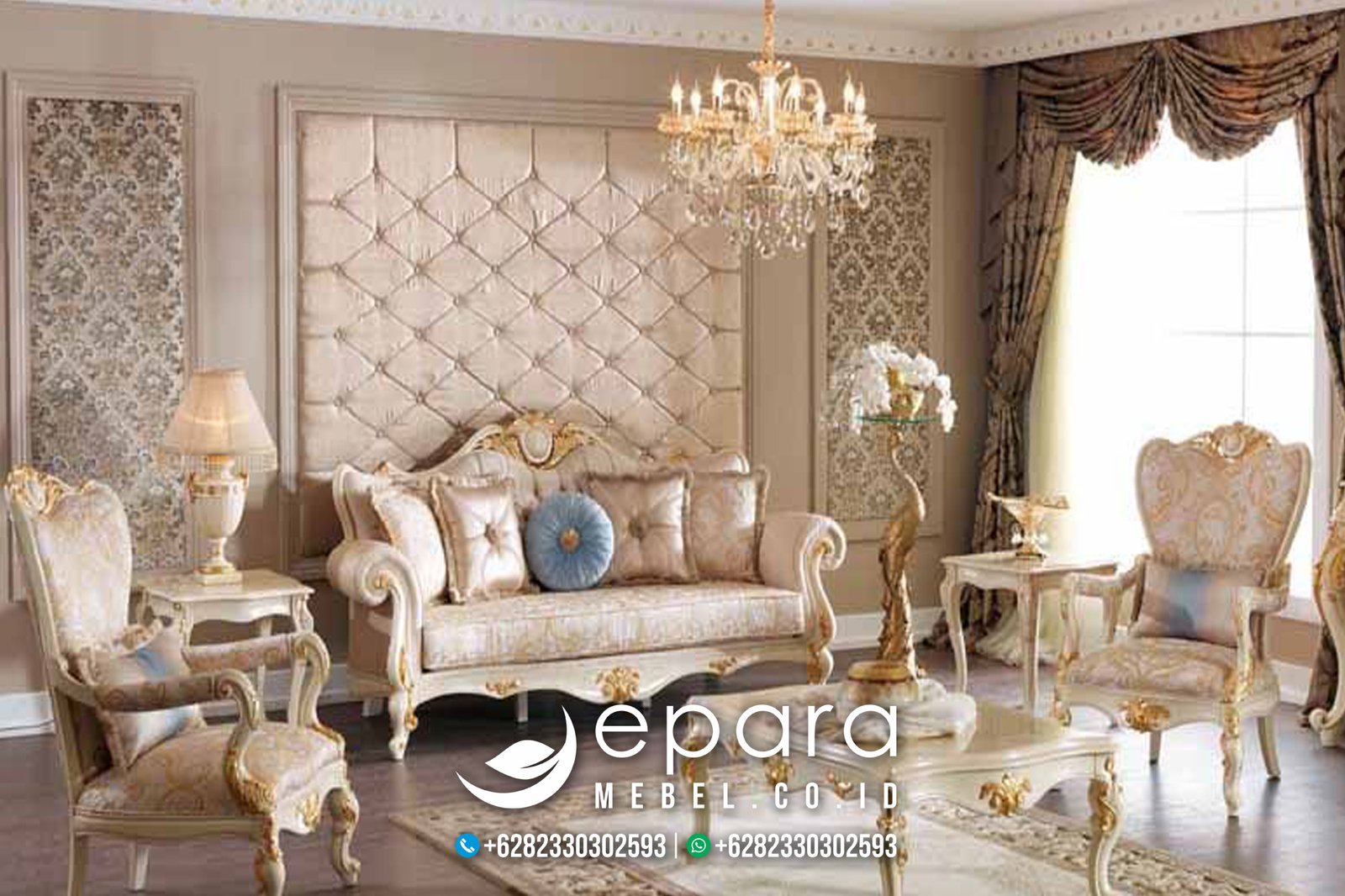 Jual Set Kursi Sofa Tamu Klasik Mewah Jepara JM-868