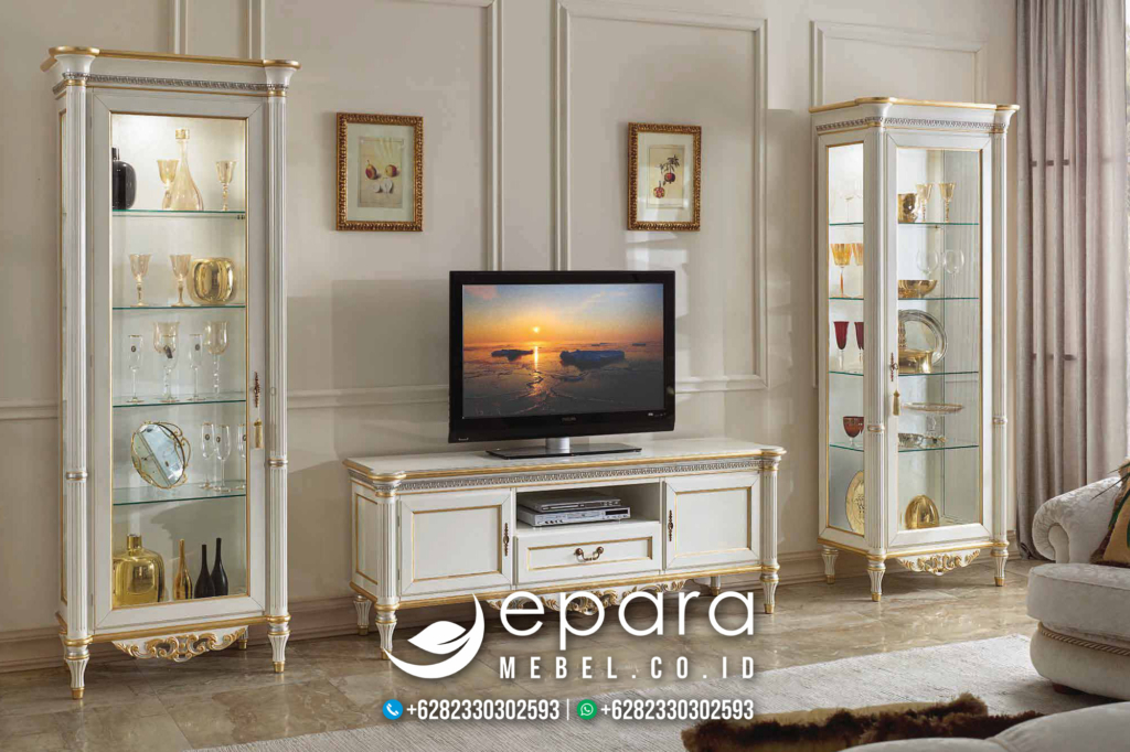 Desain Bufet TV Klasik Modern Mewah JM-1425