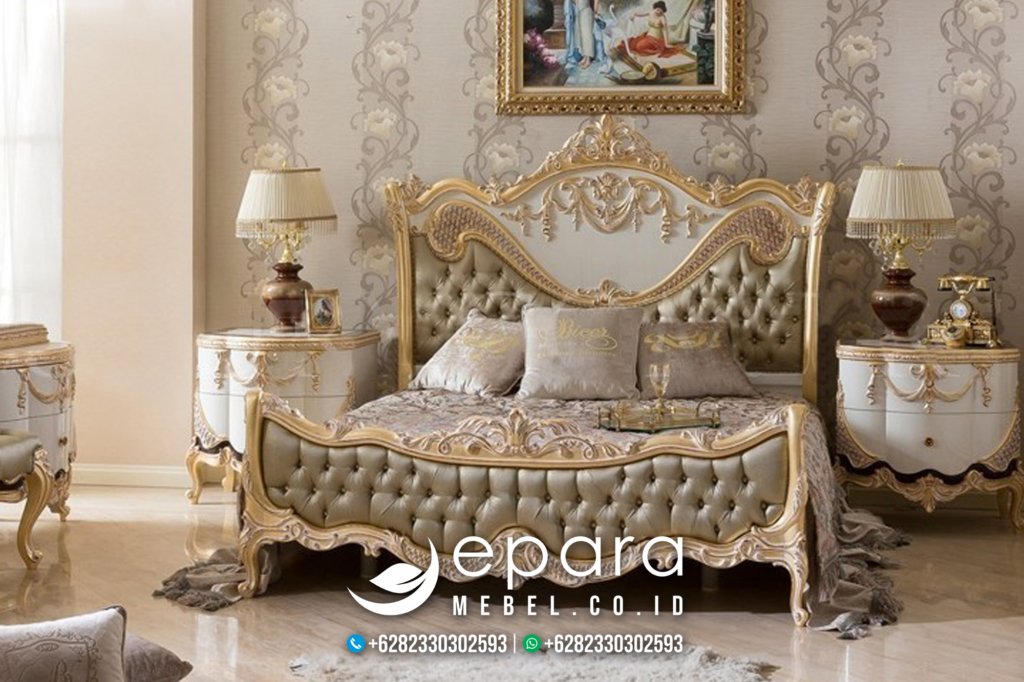 Model Kamar Set Jepara Klasik Mewah Ukiran JM-1355
