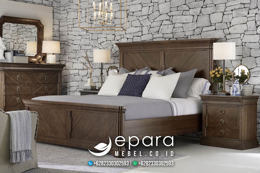 Kamar Tidur Minimalis Mewah Model Rustic JM-1514