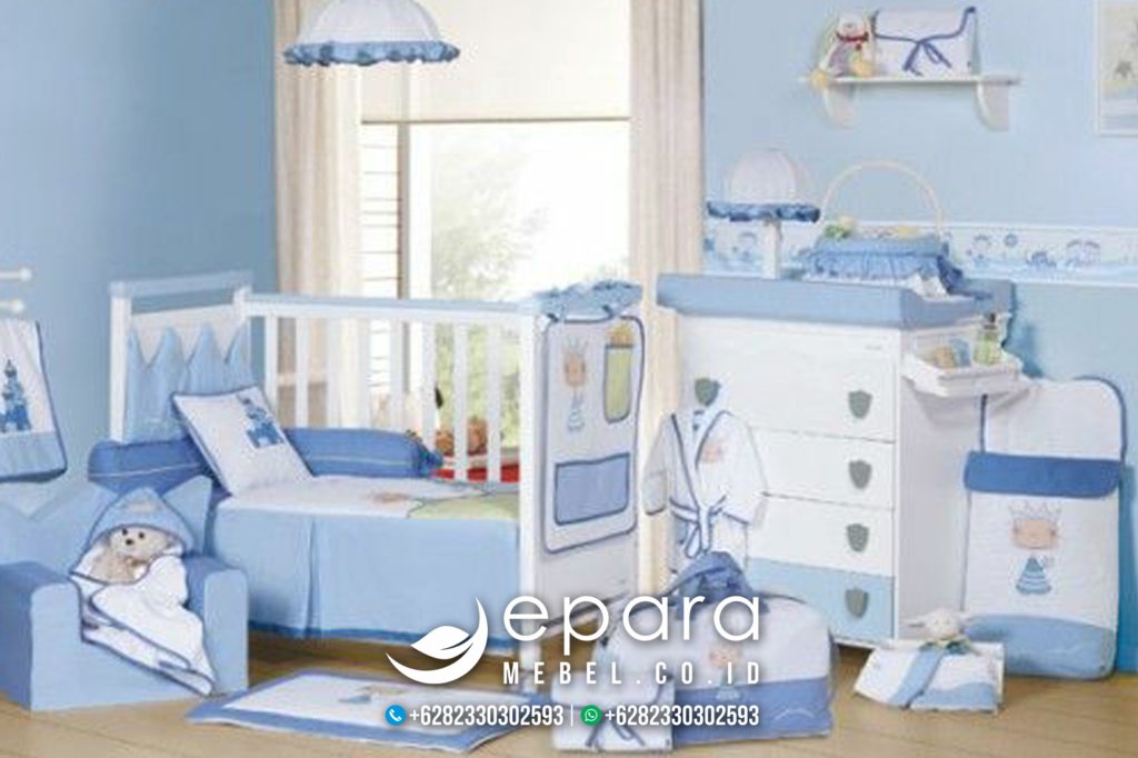 Set Lemari Baju Bayi Modern Mewah Terbaru Jepara JM-1432