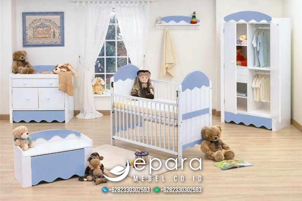 Model Lemari Baju Bayi Modern Mewah Jepara JM-1438