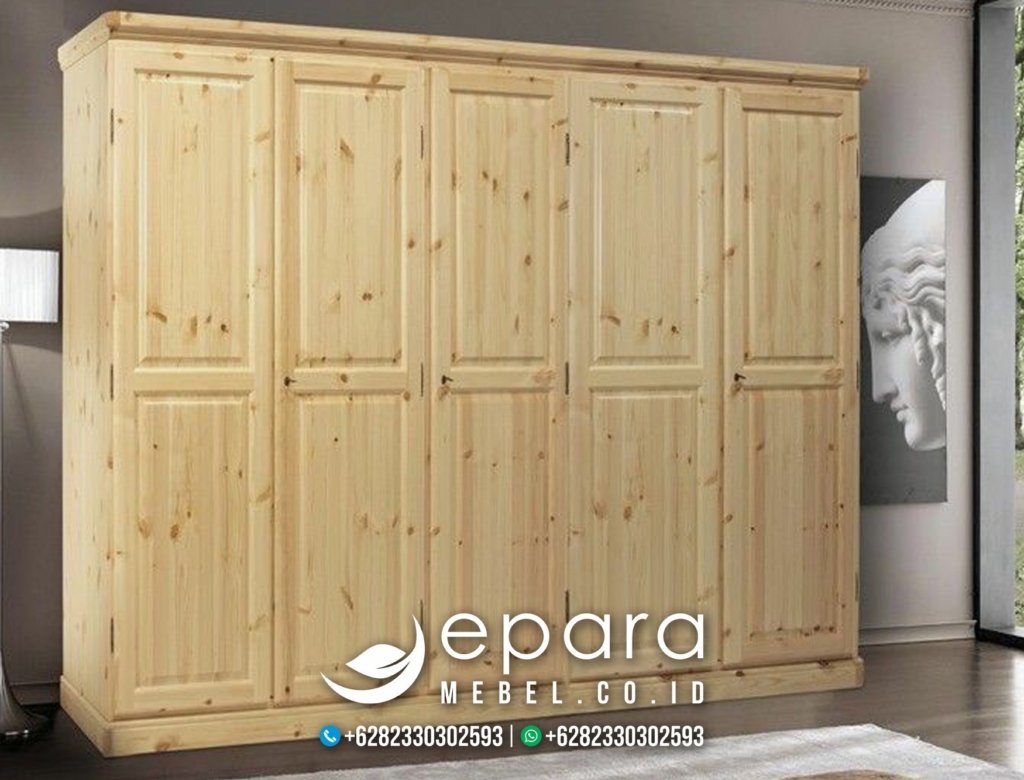 Jual Lemari Pakaian Minimalis Kayu Jati Jepara JM-1333