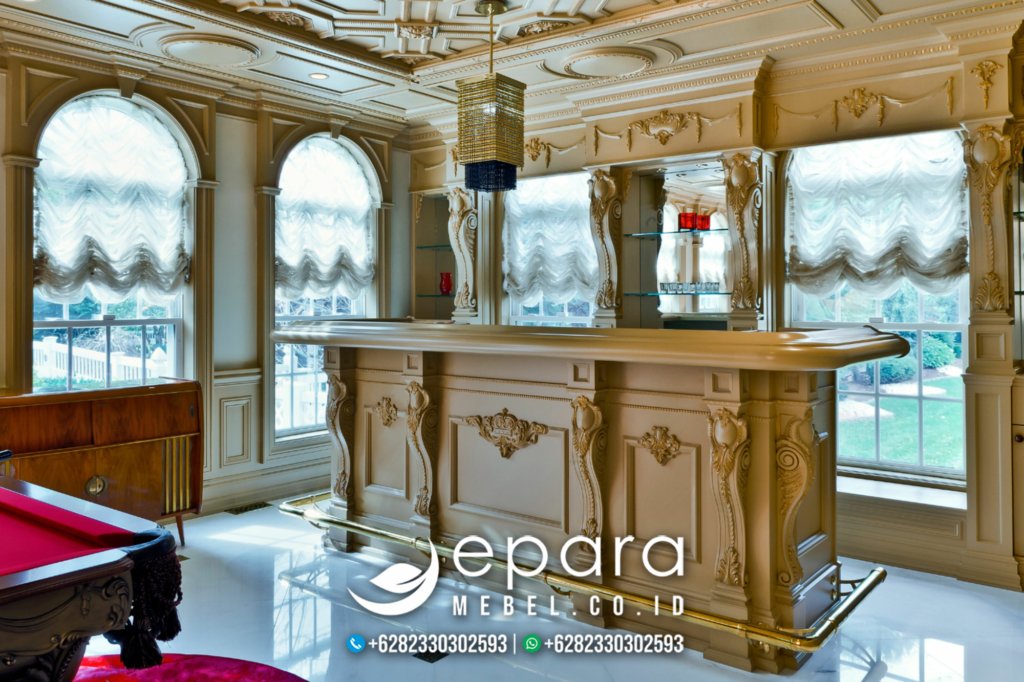 Minibar Modern Eropa Mewah Klasik Ukiran JM-1548
