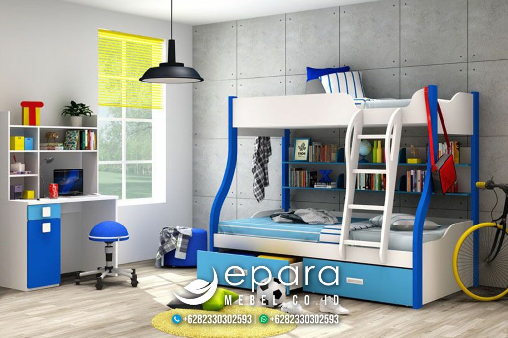 Tempat Tidur Anak Tingkat Mewah Minimalis Terbaru JM-1699