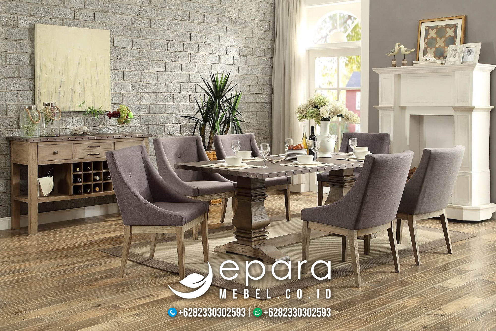Design Set Kursi Makan Modern Minimalis Baru Jepara JM-1791