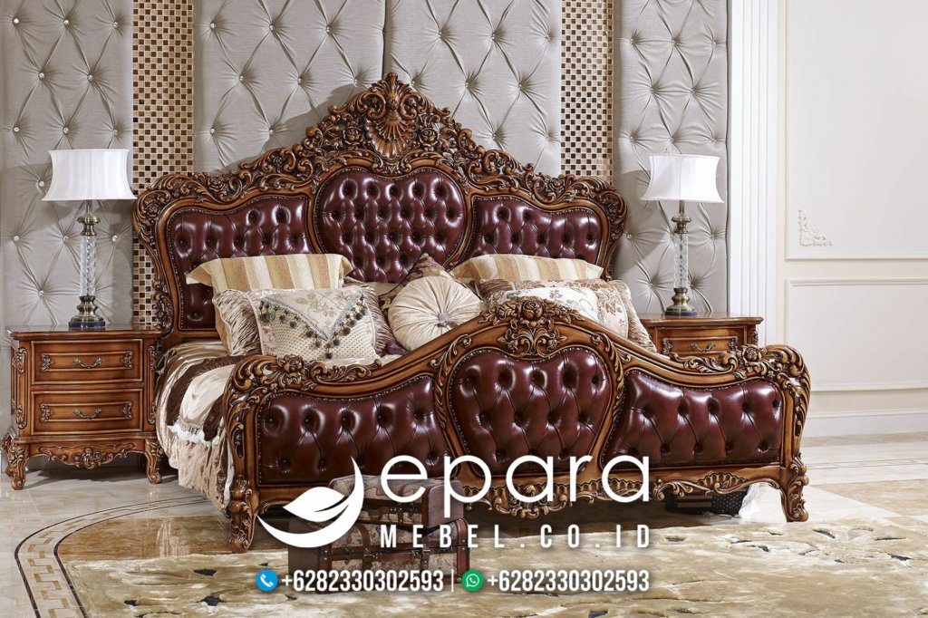 Tempat Tidur Klasik Natural Mewah Jepara JM-2109