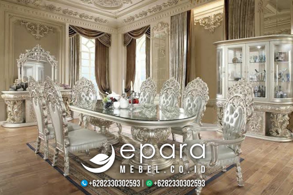 Best Meja Makan Set Klasik Mewah Eropa JM-2251