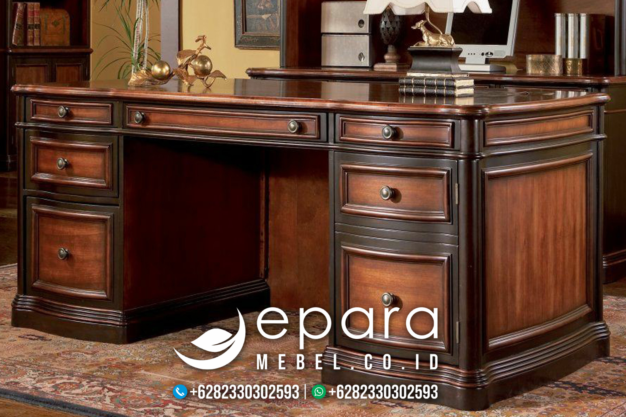 kursi kantor kaki stainless mewah