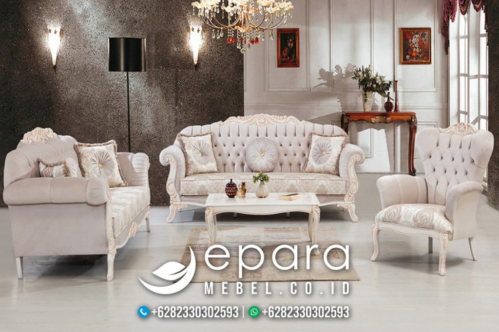 Desain Kursi Tamu Mewah Minimalis Model Baru JM-2276
