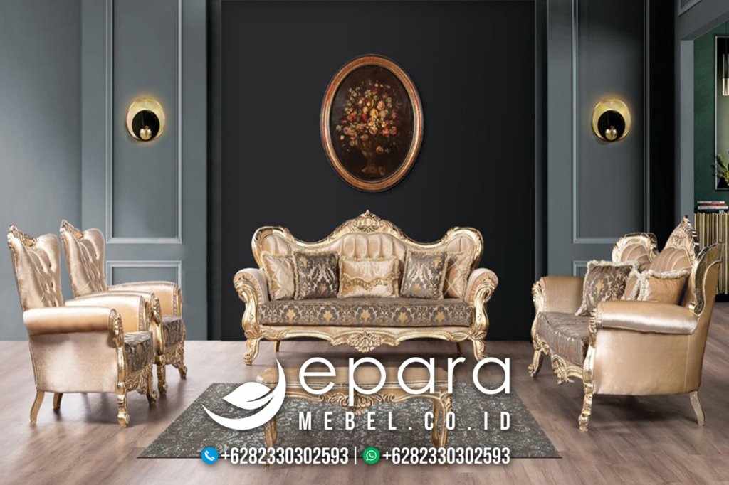 Set Sofa Tamu Mewah Style Klasik New Jepara JM-2007