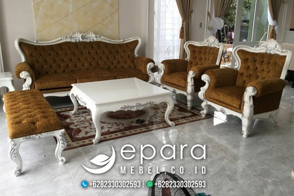 Model Sofa Ruang Tamu Mewah Klasik New JM-2220