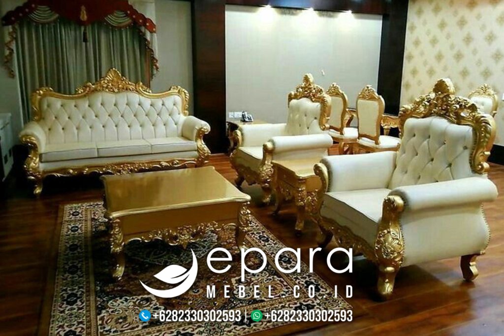 Desain Sofa Mewah Klasik Gold Jepara JM-2221