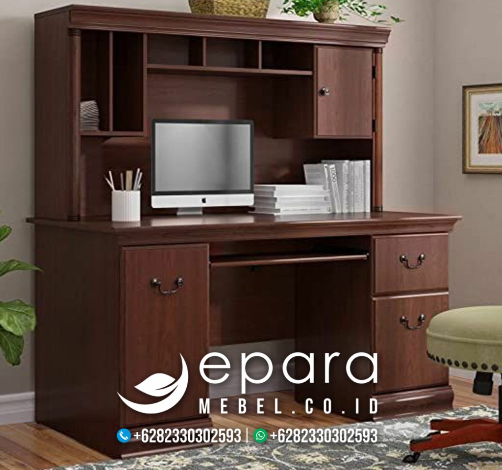 Lemari Buku Jepara Set Meja Belajar Minimalis JM-2353