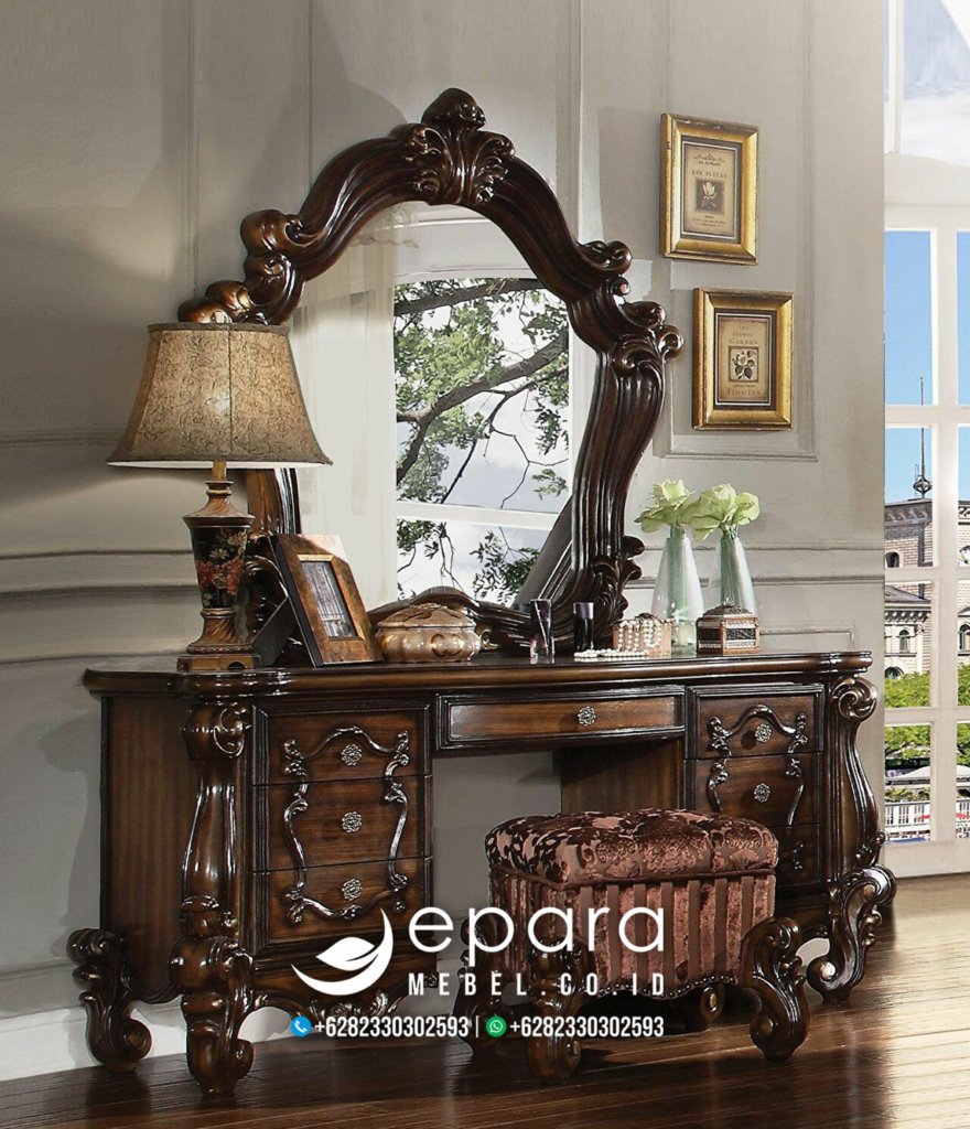 Jual Meja Rias Mewah Klasik Desain Jepara JM-3380