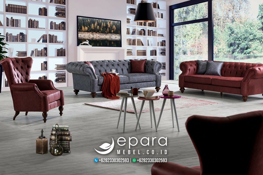 Style Sofa Ruang Tamu Mewah Modern Jepara JM-3592