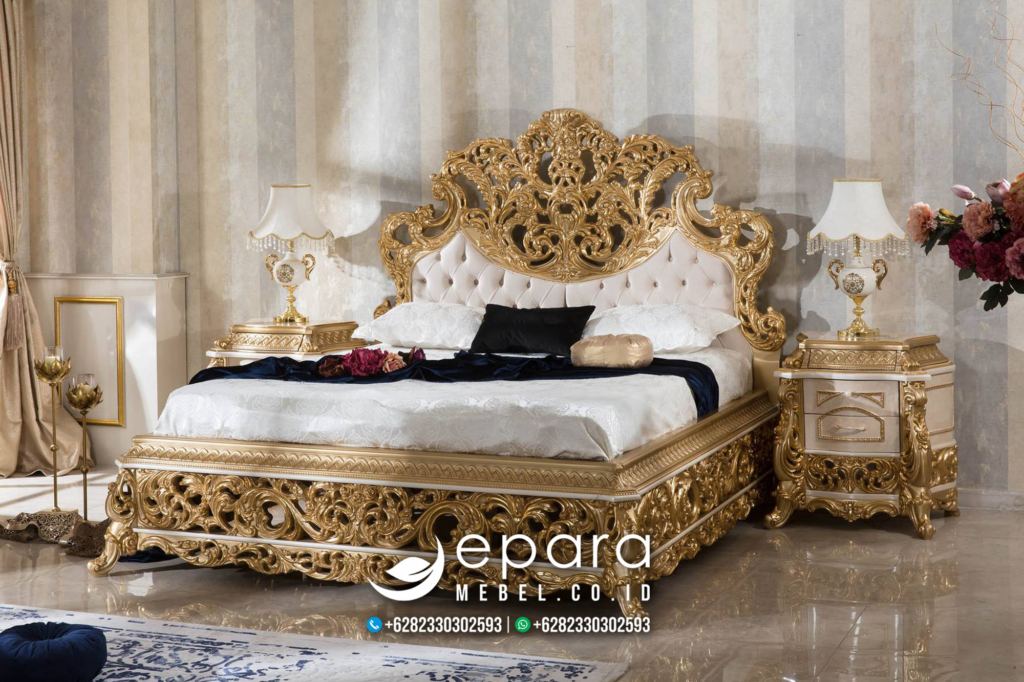 Set Tempat Tidur Eropa Mewah Klasik Luxury JM-3678