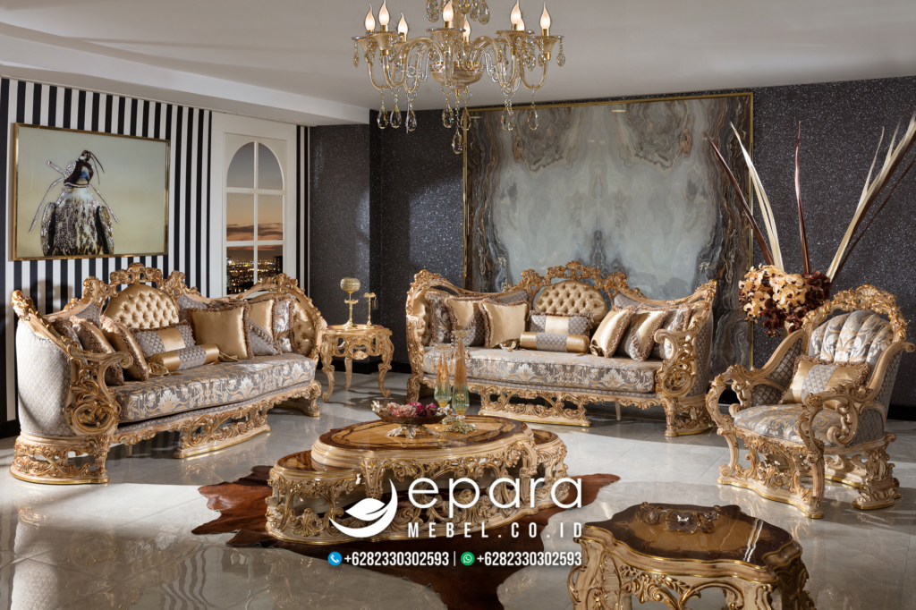 1 Set Sofa Tamu Luxury Classic Mewah Europe JM-3669