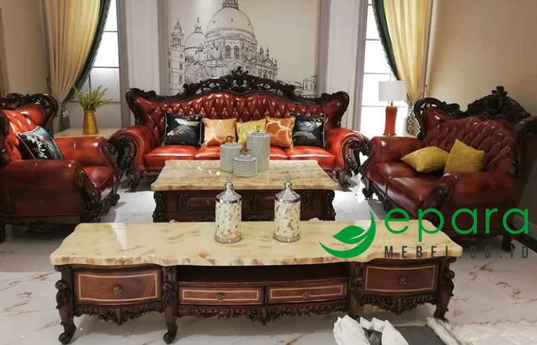 New Best Kursi Sofa Jati Ukiran klasik Jepara JM-3925