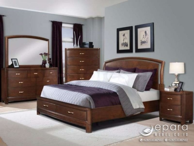 1 Set Tempat Tidur Mewah Jepara Modelleri